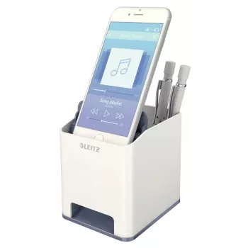Leitz Sound Pen Holder WOW, balta, polistirenas, 90 mm, 101 mm, 100 mm, 140 g