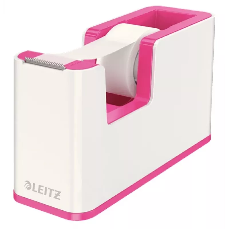 Leitz juostos dalytuvas WOW, 1,9 cm, 33 m, polistirenas, metalinė, rožinė, 51 mm, 126 mm