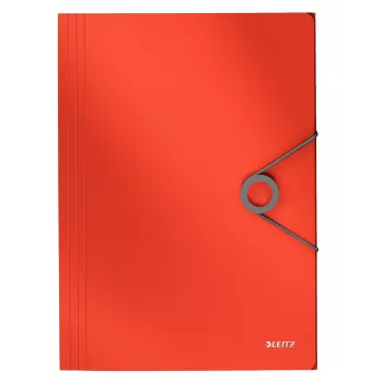 Leitz 3-Flap Folder Solid PP A4, aplankas su atvartais, A4, polipropilenas (PP), raudonas, 150 lapų, 80 g/m²