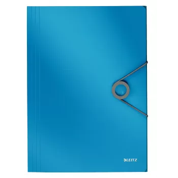 Leitz 3-Flap aplankas Solid PP A4, Aplankas su atvartais, A4, Polipropilenas (PP), Mėlynas, 150 lapų, 80 g/m²