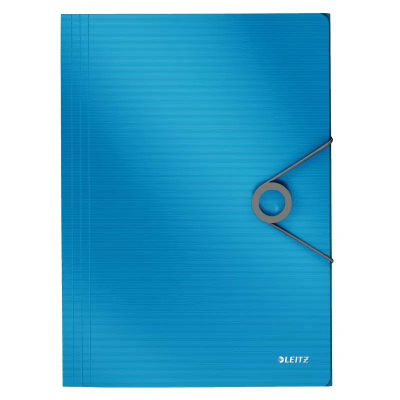 Leitz 3-Flap aplankas Solid PP A4, Aplankas su atvartais, A4, Polipropilenas (PP), Mėlynas, 150 lapų, 80 g/m²