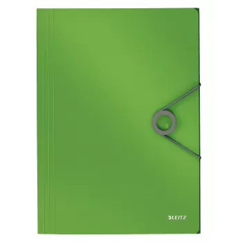 Leitz 3-Flap Folder Solid PP A4, aplankas su atvartais, A4, polipropilenas (PP), žalias, 150 lapų, 80 g/m²