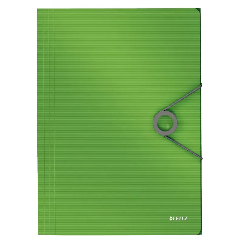 Leitz 3-Flap Folder Solid PP A4, aplankas su atvartais, A4, polipropilenas (PP), žalias, 150 lapų, 80 g/m²