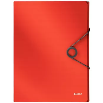 Leitz Box File Solid PP 30 mm, aplankas su atvartu, A4, polipropilenas (PP), raudona, 250 lapų, 80 g/m²