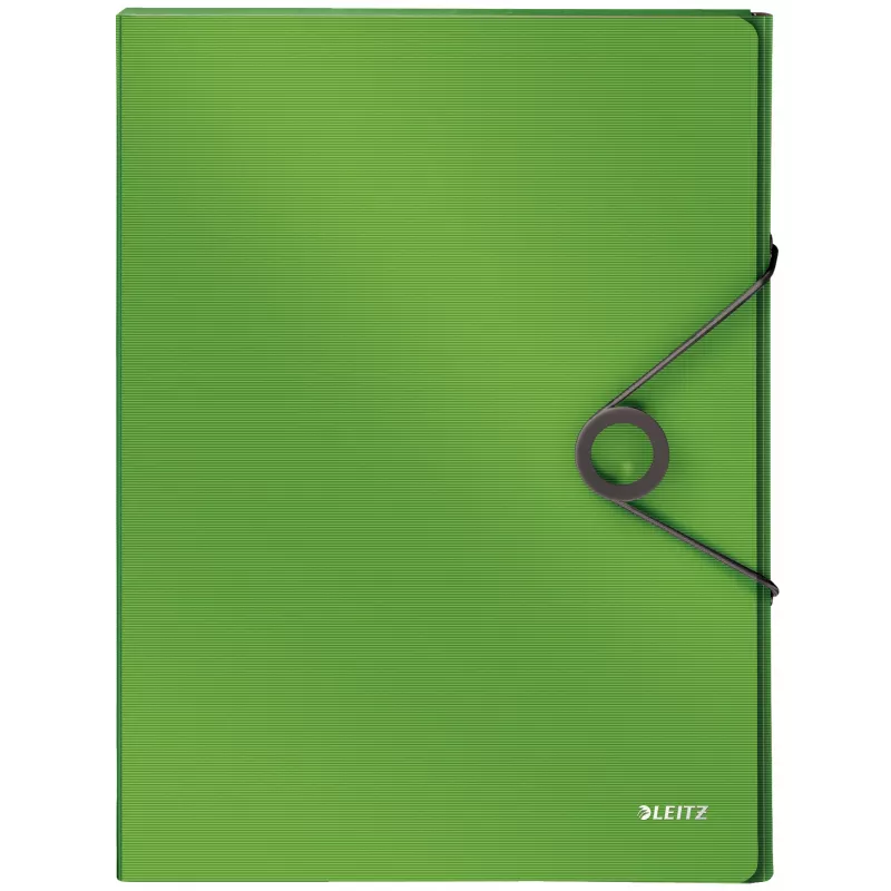 Leitz dėžė Solid PP 30 mm, aplankas su atvartu, A4, polipropilenas (PP), žalia, 250 lapų, 80 g/m²