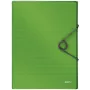 Leitz dėžė Solid PP 30 mm, aplankas su atvartu, A4, polipropilenas (PP), žalia, 250 lapų, 80 g/m²
