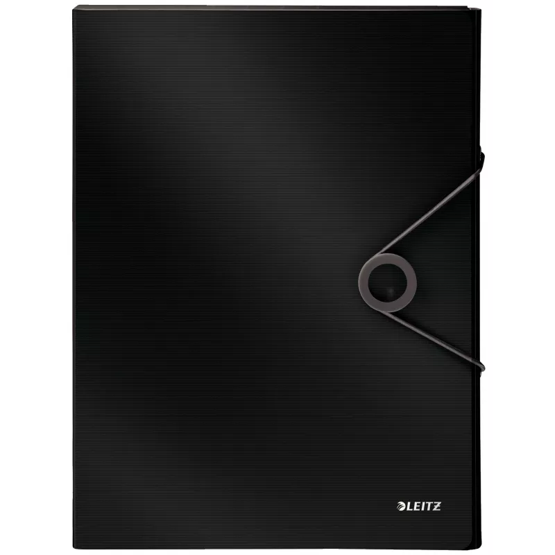 Leitz dėžutė byla Solid PP 30 mm, aplankas su atvartu, A4, polipropilenas (PP), juoda, 250 lapų, 80 g/m²