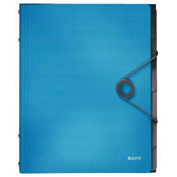 Leitz Divider Book Solid 6 skirtukai, atverčiamas aplankas, A4, polipropilenas (PP), mėlynas, 200 lapų, 80 g/m²
