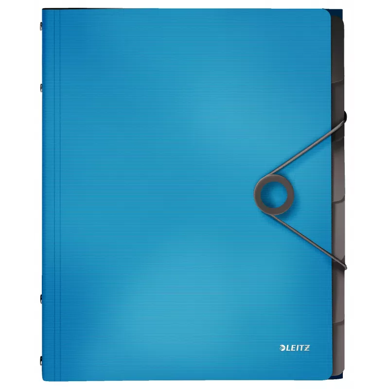 Leitz Divider Book Solid 6 skirtukai, atverčiamas aplankas, A4, polipropilenas (PP), mėlynas, 200 lapų, 80 g/m²