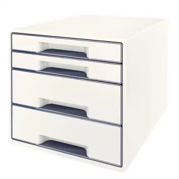 Leitz stalčių spintelė WOW Cube 4 stalčiai, 4 stalčiai(-ų), Plastikas, Balta, 1 vnt., 287 mm, 270 mm