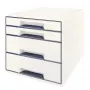 Leitz stalčių spintelė WOW Cube 4 stalčiai, 4 stalčiai(-ų), Plastikas, Balta, 1 vnt., 287 mm, 270 mm