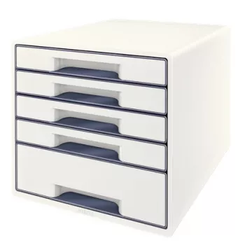 Leitz Drawer Cabinet WOW Cube 5-drawer, 5 stalčių, Plastikas, Balta, 1 vnt., 270 mm, 287 mm