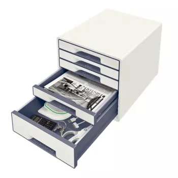 Leitz Drawer Cabinet WOW Cube 5-drawer, 5 stalčių, Plastikas, Balta, 1 vnt., 270 mm, 287 mm