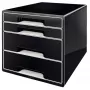Leitz Desk Cube 4-drawer, 4 stalčiai, Plastikas, Juoda, 1 vnt., 270 mm, 287 mm