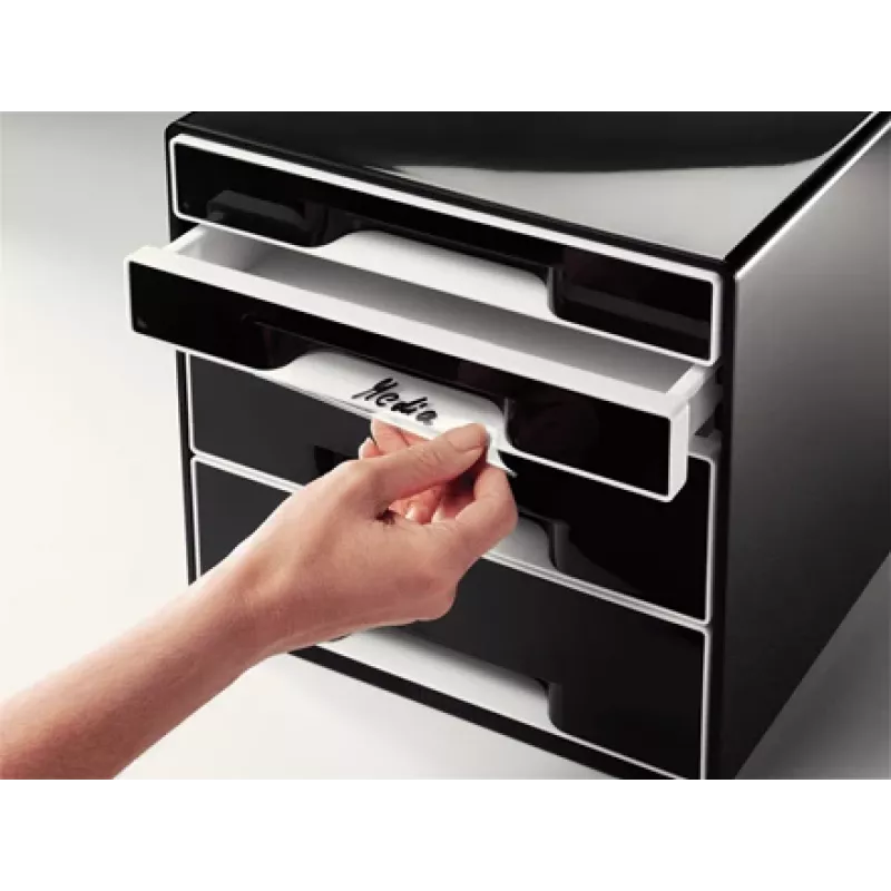 Leitz Desk Cube 4-drawer, 4 stalčiai, Plastikas, Juoda, 1 vnt., 270 mm, 287 mm