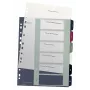 Leitz Index PC Spausdinamas 1-6 Stiliaus PP A4+, Skaitmeninis skirtukų rodyklė, Polipropilenas (PP), Įvairiaspalvis, Stačias, A4 Maxi, 245 mm