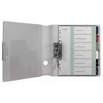 Leitz Index PC Spausdinamas 1-6 Stiliaus PP A4+, Skaitmeninis skirtukų rodyklė, Polipropilenas (PP), Įvairiaspalvis, Stačias, A4 Maxi, 245 mm