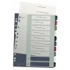 Leitz Index PC Printable 1-10 Style PP A4+, skaitmeninis skirtukų rodyklė, polipropilenas (PP), įvairiaspalvis, stačias, A4 Maxi, 245 mm