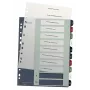 Leitz Index PC Printable 1-10 Style PP A4+, skaitmeninis skirtukų rodyklė, polipropilenas (PP), įvairiaspalvis, stačias, A4 Maxi, 245 mm