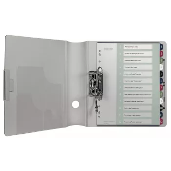 “Leitz Index” spausdinamas kompiuteriu 1-12 stiliaus PP A4+, skaitmeninė skirtukų rodyklė, polipropilenas (PP), įvairiaspalvis, vertikalus, A4 Maxi, 245 mm
