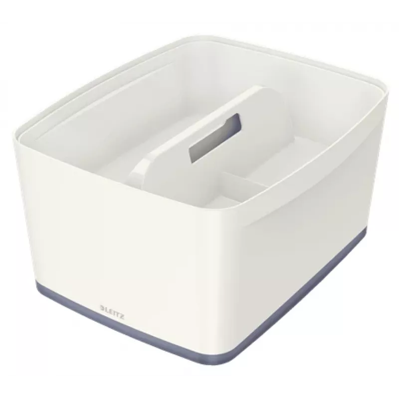 Leitz MyBox Organiser Tray with handle Large, Storage, White, Plastic, 307 mm, 375 mm, 101 mm, 740 g