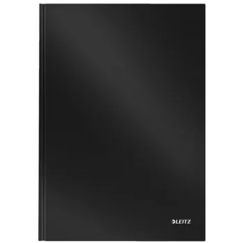 Leitz Notebook Solid Hardcover A4 langeliais 90 g 80 lapų, Vienspalvis, Juoda, A4, 80 lapų, Matinis, 80 g/m²