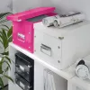 Leitz Box Click & Store WOW Cube didelė laikymo dėžė, fuksijos spalva, kartonas, 320 mm, 360 mm, 310 mm