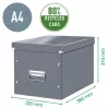 Leitz Box Click & Store WOW Cube didelė laikymo dėžė, fuksijos spalva, kartonas, 320 mm, 360 mm, 310 mm
