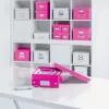 Leitz Box Click & Store WOW Cube didelė laikymo dėžė, fuksijos spalva, kartonas, 320 mm, 360 mm, 310 mm