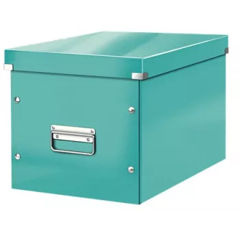 Leitz Box Click & Store WOW Cube Didelė laikymo dėžė, Laikymo dėžė, Turquoise, Stačiakampio formos, Kartoninė, Vienspalvė, Patalpose