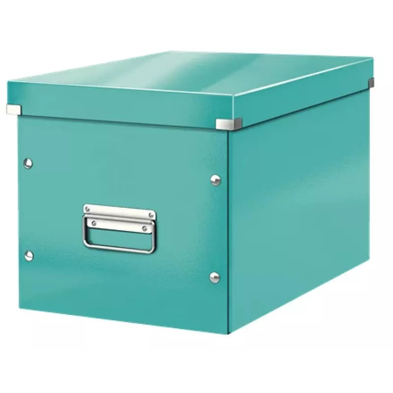 Leitz Box Click & Store WOW Cube Didelė laikymo dėžė, Laikymo dėžė, Turquoise, Stačiakampio formos, Kartoninė, Vienspalvė, Patalpose