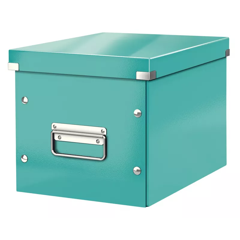 Leitz laikymo dėžutė Click & Store WOW Cube Medium, turkio spalva, kartonas, 260 mm, 260 mm, 240 mm