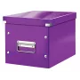 Leitz Click & Store WOW Cube vidutinė dėžė, violetinė, kartoninė, 260 mm, 260 mm, 240 mm