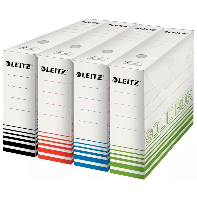 Leitz 61270001 dokumentų laikymo dėžutė Kartonas Juoda, Balta