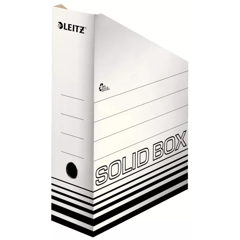 Leitz 46070001 dokumentų saugojimo dėžutė Kartonas Juoda, Balta