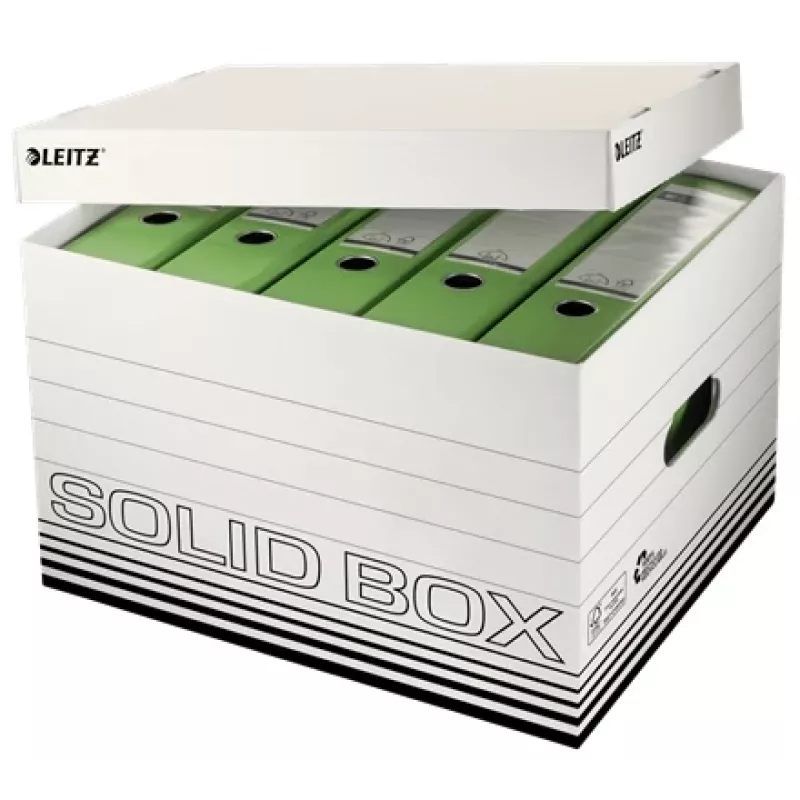 Leitz Solid dokumentų laikymo dėžutė, juoda, balta