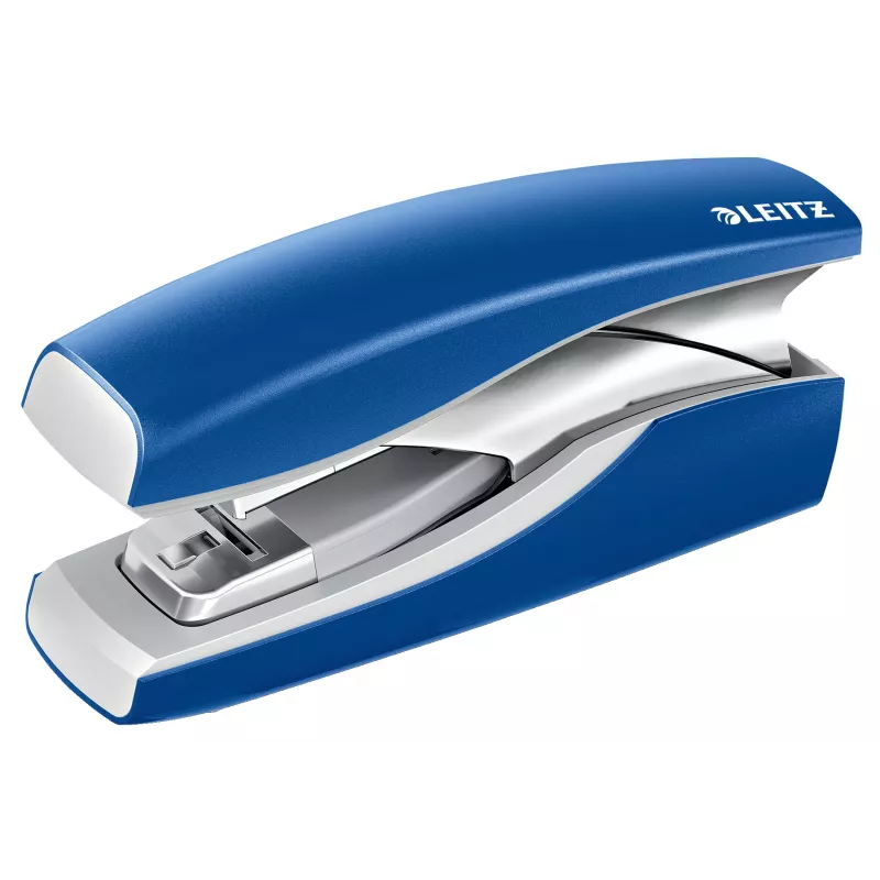 Leitz segiklis Softpress Flat Clinch 30 lapų, 30 lapų, Mėlynas, Plokščias suspaudimas, Leitz Softpress segės, Plastikas, 80 g/m²