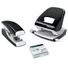 Leitz segiklis Softpress Flat Clinch 30 lapams, 30 lapai, Juoda, Plokščias suspaudimas, Leitz Softpress segės, Plastikas, 80 g/m²