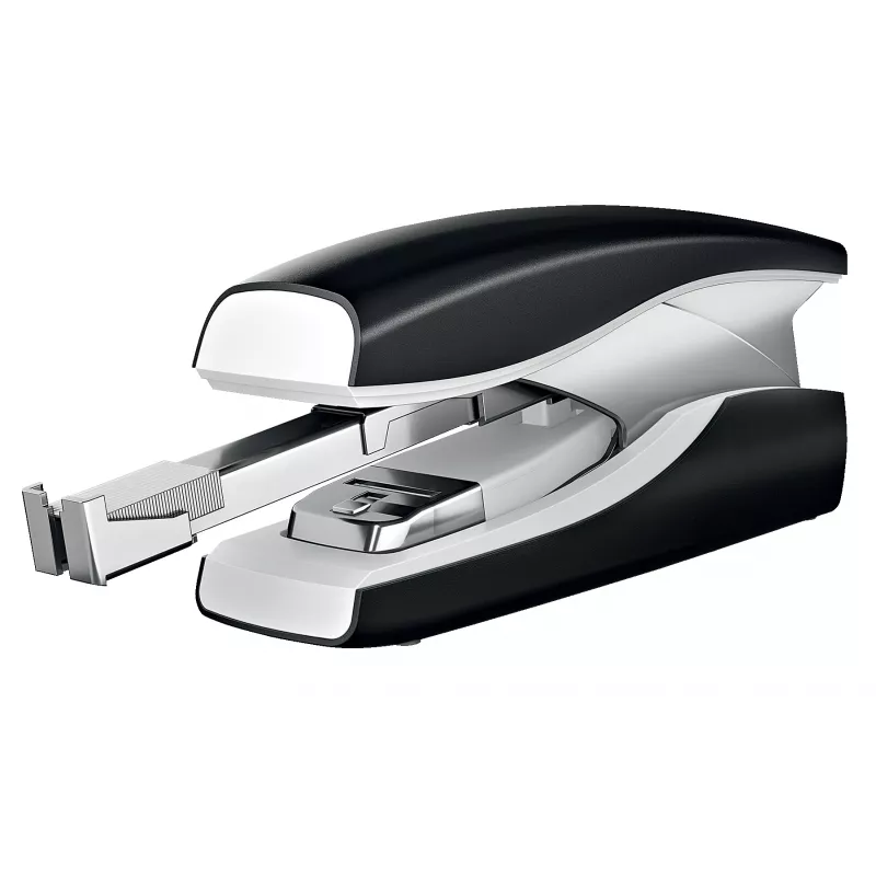 Leitz segiklis Softpress Flat Clinch 30 lapams, 30 lapai, Juoda, Plokščias suspaudimas, Leitz Softpress segės, Plastikas, 80 g/m²
