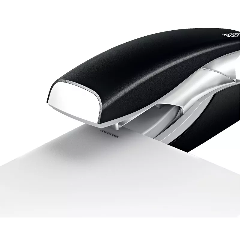 Leitz segiklis Softpress Flat Clinch 30 lapams, 30 lapai, Juoda, Plokščias suspaudimas, Leitz Softpress segės, Plastikas, 80 g/m²