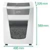 Leitz IQ Office Pro popieriaus smulkintuvas P5, mikropjovimas, 23 cm, 2 x 15 mm, 30 l, 300 lapų, 55 dB
