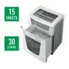 Leitz IQ Office Pro popieriaus smulkintuvas P5, mikropjovimas, 23 cm, 2 x 15 mm, 30 l, 300 lapų, 55 dB