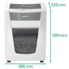 Leitz IQ Office Pro popieriaus smulkintuvas P4, kryžminis smulkinimas, 23 cm, 4 x 40 mm, 30 l, 275 lapų, 55 dB