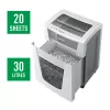 Leitz IQ Office Pro popieriaus smulkintuvas P4, kryžminis smulkinimas, 23 cm, 4 x 40 mm, 30 l, 275 lapų, 55 dB