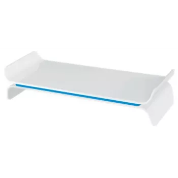 Leitz Monitor Stand Adjustable Ergo WOW, 68,6 cm (27 inch), Aukščio reguliavimas, Mėlyna, Balta