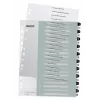 Leitz Skiriamieji lapai spausdinami PP A4+ 1-20 WOW balta/juoda