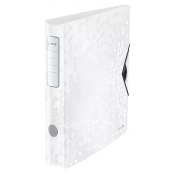 Leitz svirties archyvinis segtuvas Active PP WOW A4/65mm, A4, D-žiedas, saugojimas, poliuretano putplastis, balta, 350 lapų