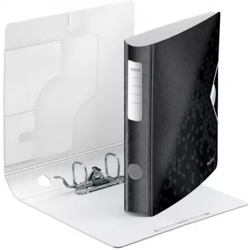Leitz svirties segtuvas Active PP WOW A4/65mm, A4, poliuretano putų medžiaga, juodas, 350 lapų, 80 g/m², 6,5 cm