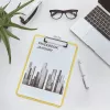 Leitz Clipboard without frontcover WOW, A4, Plastikinis, Geltonas, 80 lapų, 228 mm, 320 mm