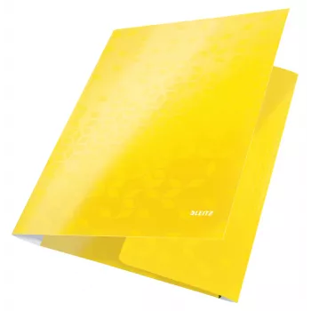 Leitz 3-Flap Folder WOW Card/POB A4, Pristatymo aplankas, A4, Polipropilenas (PP), Geltona, 250 lapų, 80 g/m²